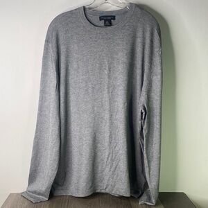 Banana Republic Silk Cashmere Gray Crewneck Sweater Men’s Size XL - 1340